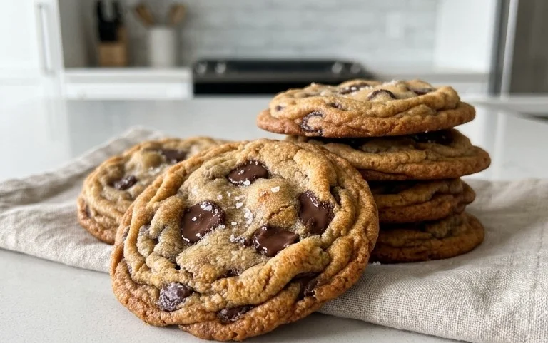 Crispy and Chewy Chocolate Chip Cookies