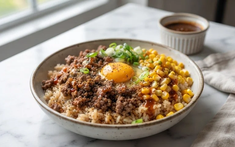 Beef Pepper Rice Bowl is a delicious meal option.