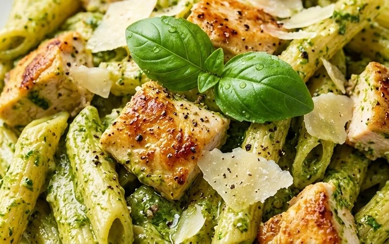 Creamy Chicken Pesto Pasta