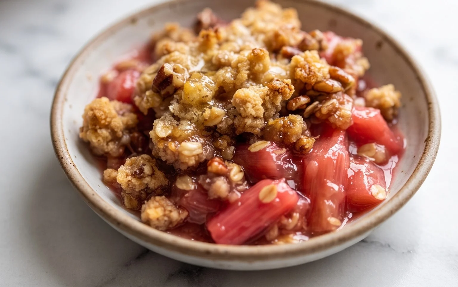 Easy Rhubarb Crisp