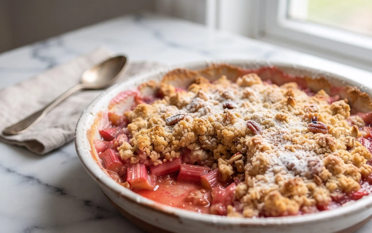 Easy Rhubarb Crisp