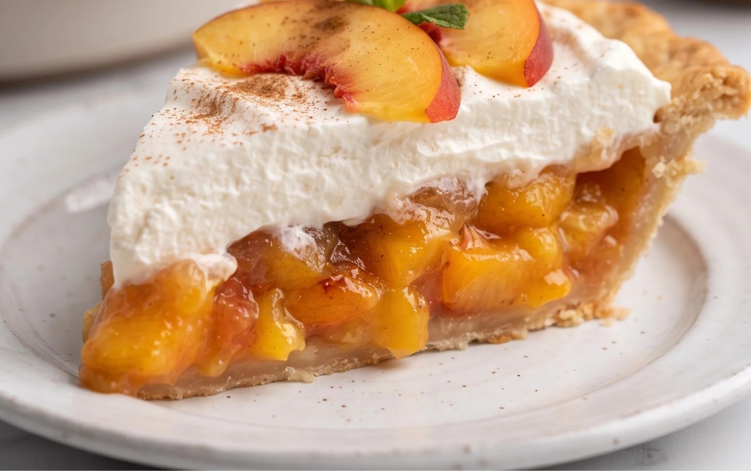 Peaches and Cream Pie
