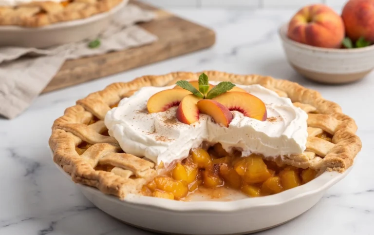 Peaches and Cream Pie