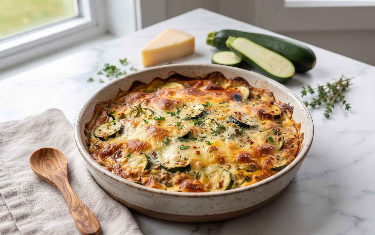 Baked Zucchini and Cheese