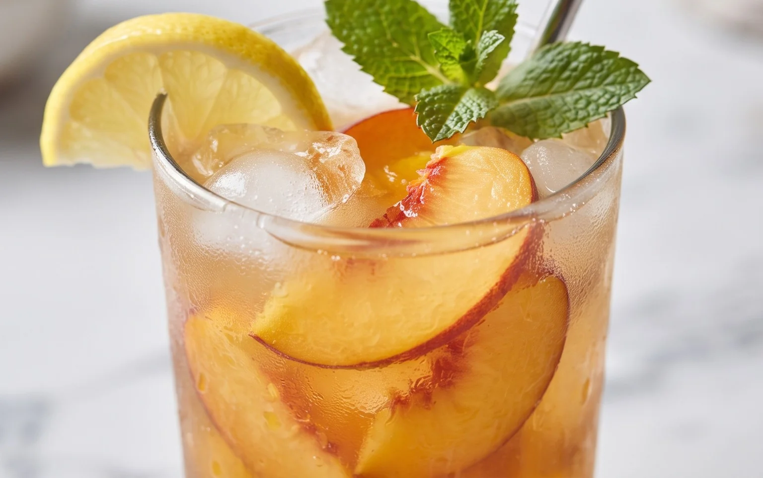 Refreshing Peach Lemonade