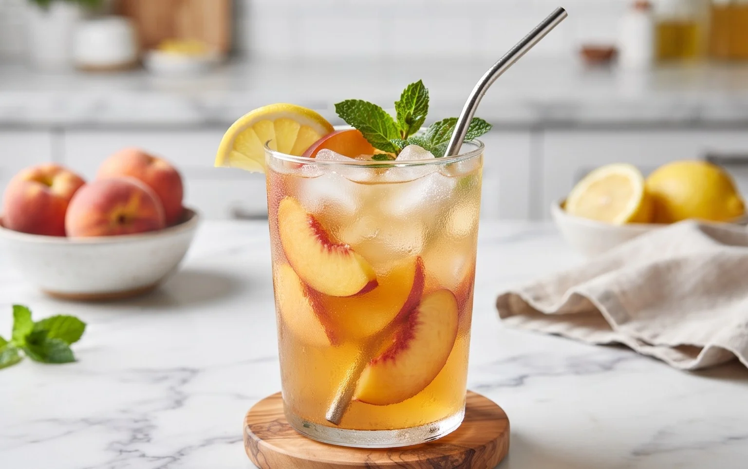 Refreshing Peach Lemonade