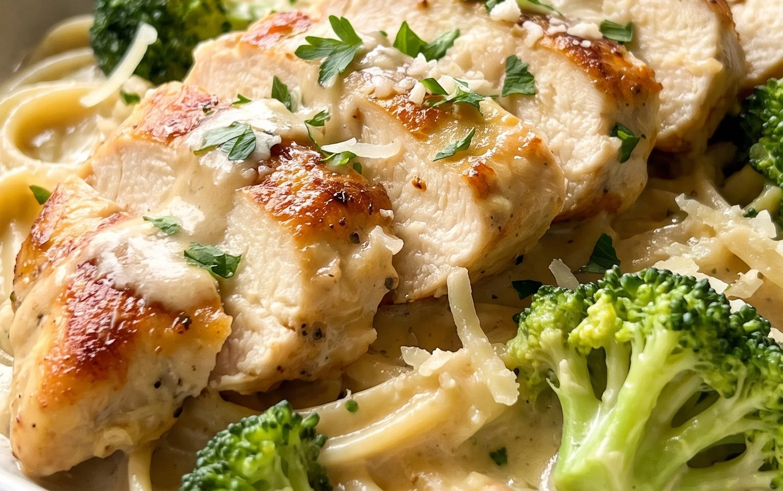 Low Calorie Chicken Alfredo