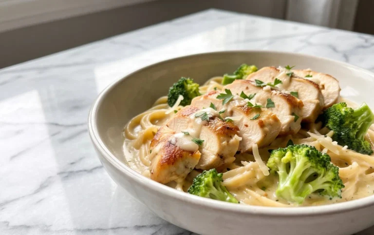Low Calorie Chicken Alfredo