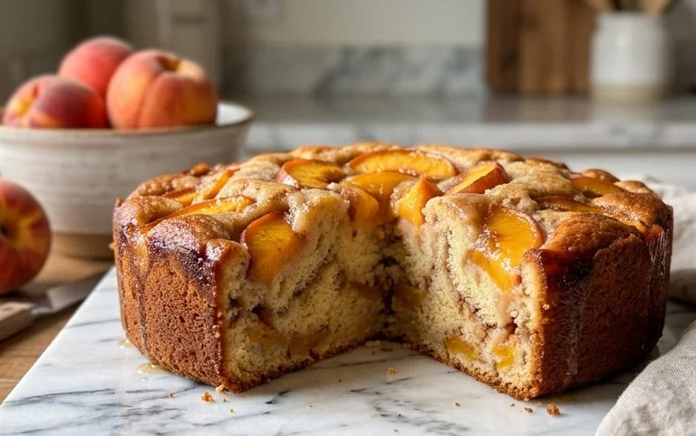 Peach Cobbler Pound Cake