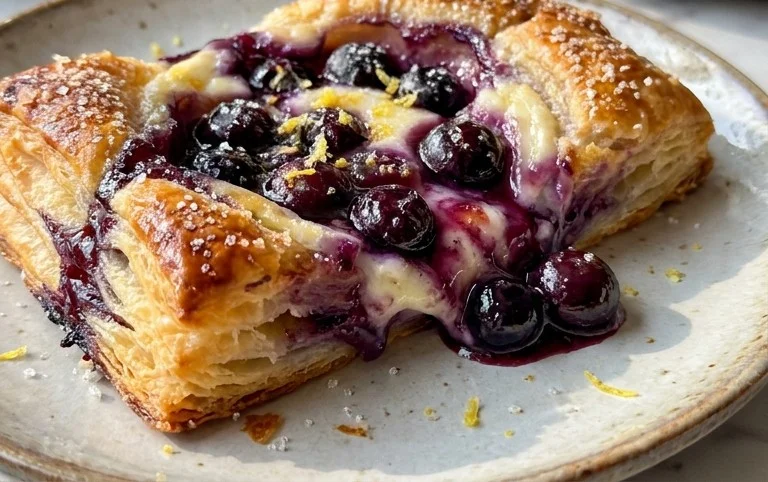 Blueberry Cream Cheese Puff Pastry