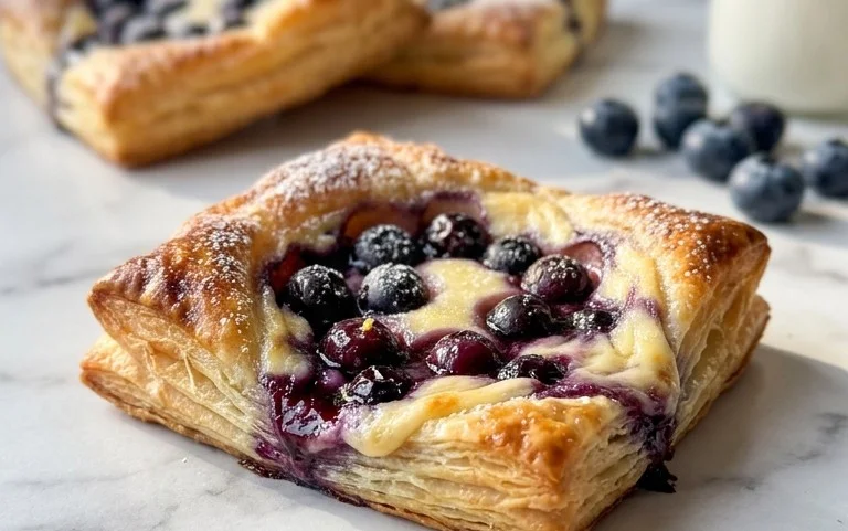 Blueberry Cream Cheese Puff Pastry