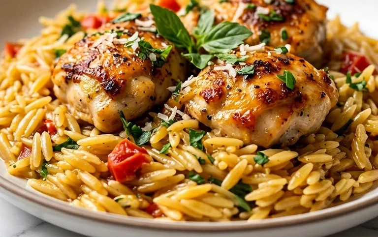 Chicken Orzo (30-Minutes, One-Pan)