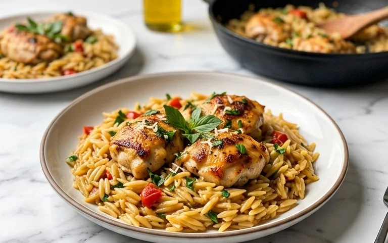Chicken Orzo (30-Minutes, One-Pan)