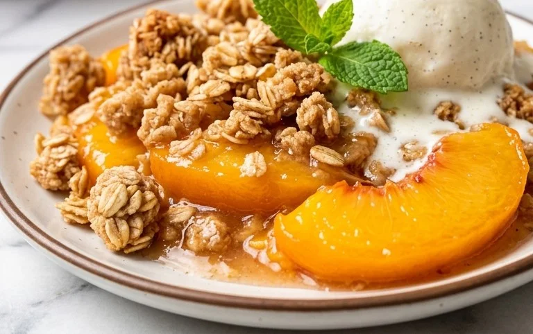 Fresh Peach Crisp Recipe