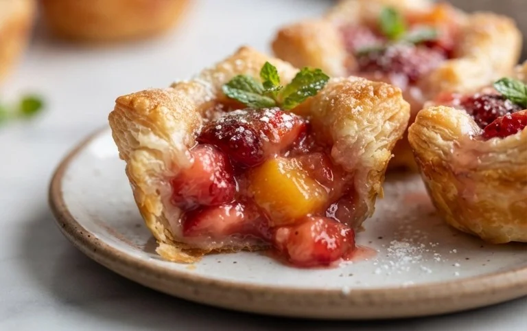 Strawberry Peach Pie Bites