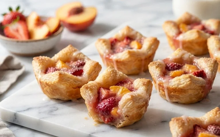 Strawberry Peach Pie Bites