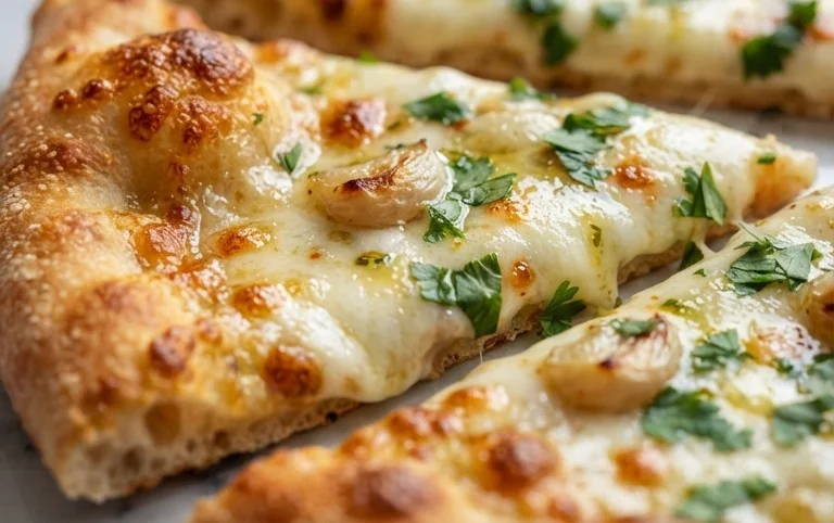buttery garlic pizza