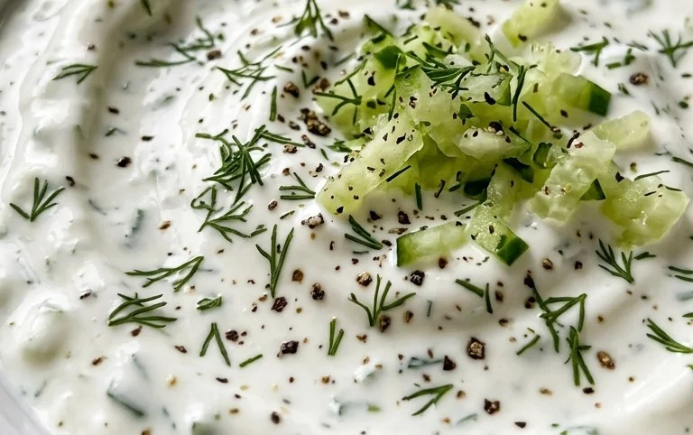 Cucumber Dip with Sour Cream and Dill