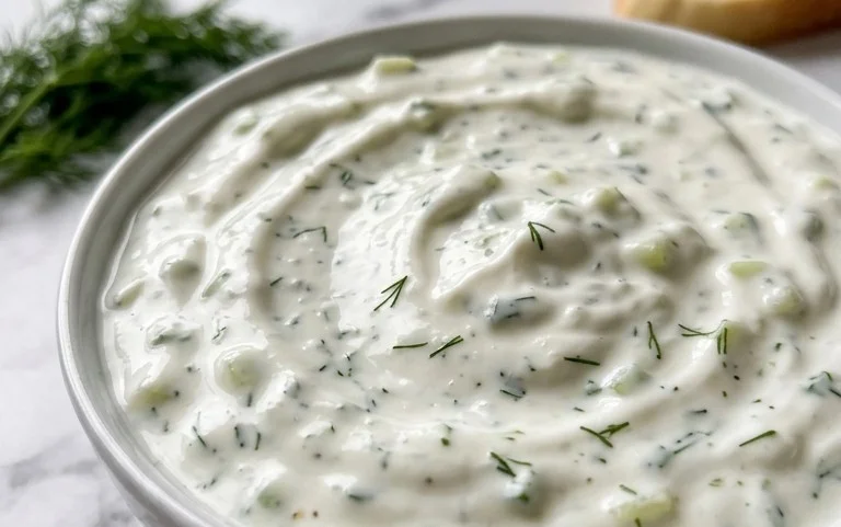 Cucumber Dip with Sour Cream and Dill