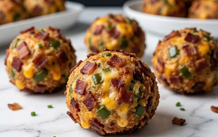 Beef Bacon Jalapeño Popper Cheese Balls