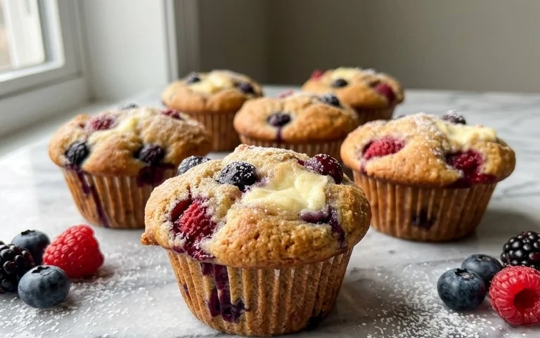 Berry Cream Cheese Muffins