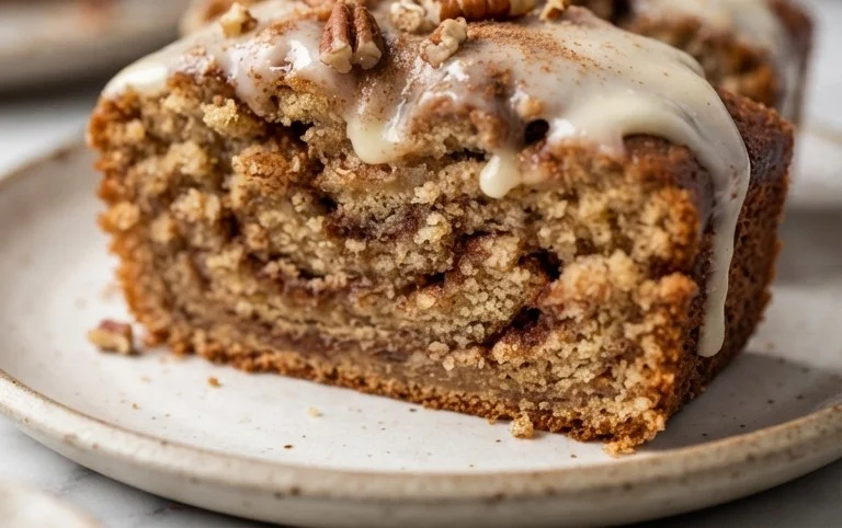 Cinnamon Roll Banana Bread