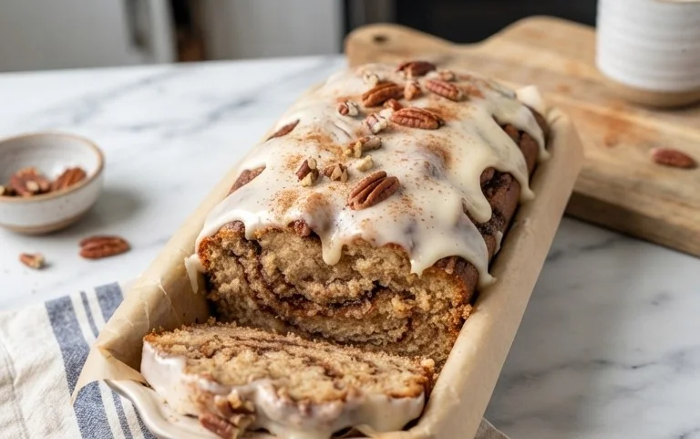 Cinnamon Roll Banana Bread