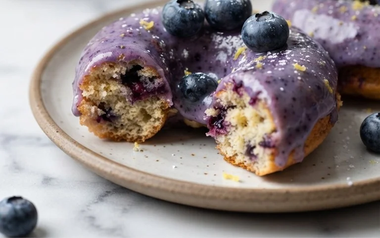 Blueberry Cake Donuts