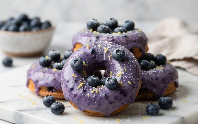 Blueberry Cake Donuts