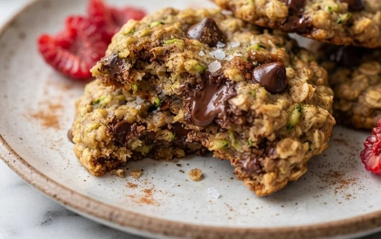 Healthy Zucchini Oatmeal Cookies