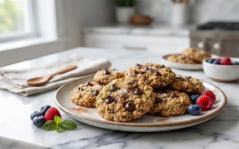 Healthy Zucchini Oatmeal Cookies
