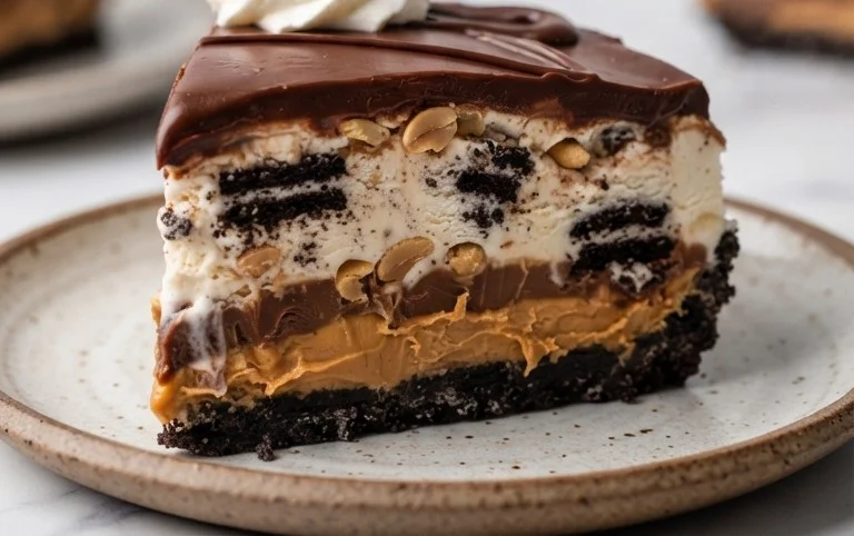 Buster Bar Ice Cream Cake