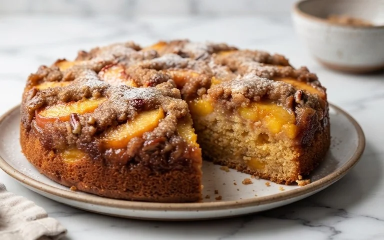 Brown Sugar Peach Cake