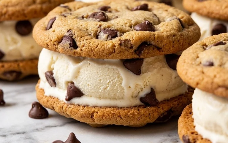 Cookie Ice Cream Sandwiches (Like a Chipwich!)