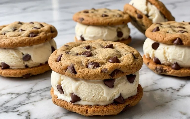 Cookie Ice Cream Sandwiches (Like a Chipwich!)
