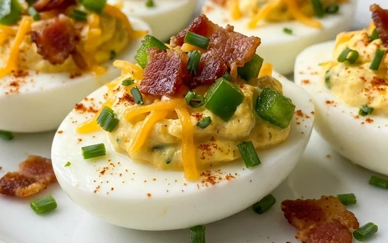 Jalapeno Popper Deviled Eggs