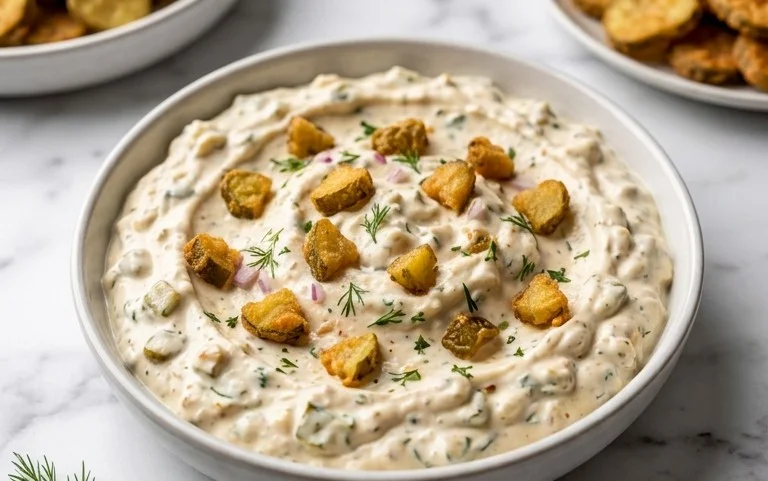Easy Fried Pickle Dip (Dairy-Free Option)