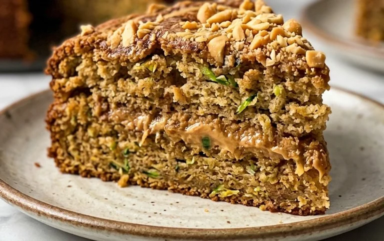Moist Peanut Butter Zucchini Cake Recipe