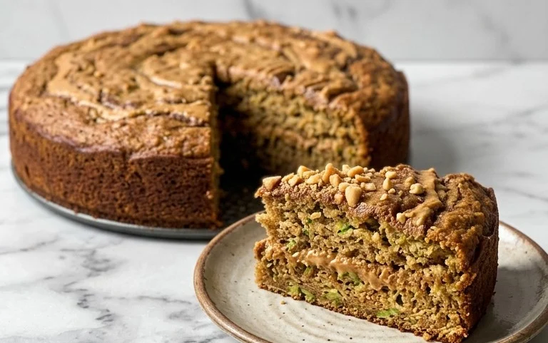 Moist Peanut Butter Zucchini Cake Recipe