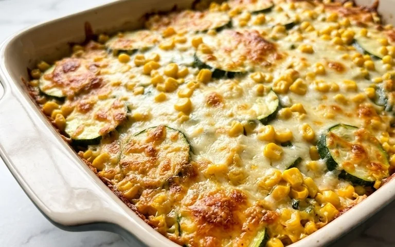 Zucchini Corn Parmesan Bake Recipe