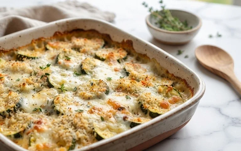 Cheesy Baked Zucchini Casserole