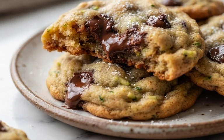 Soft Zucchini Cookies with Chocolate Chips