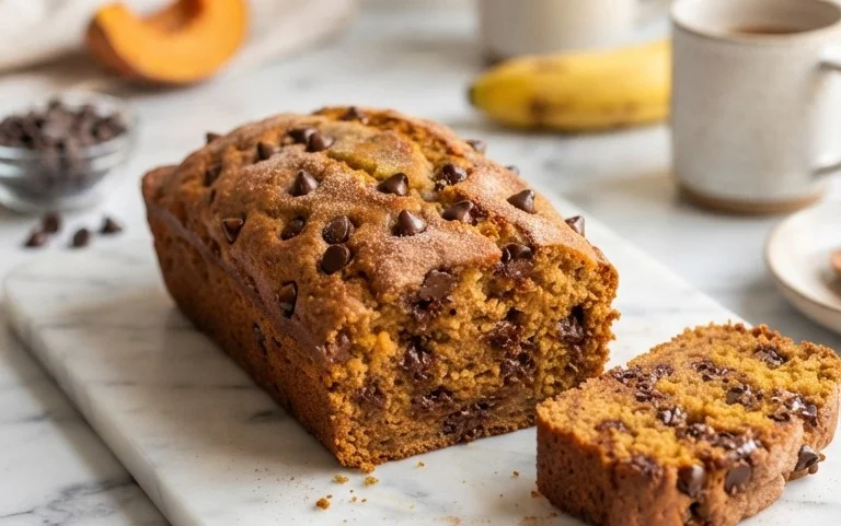 Pumpkin Chip Banana Bread