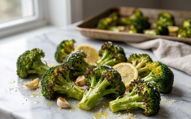 Oven Roasted Broccoli (Baked Broccoli)