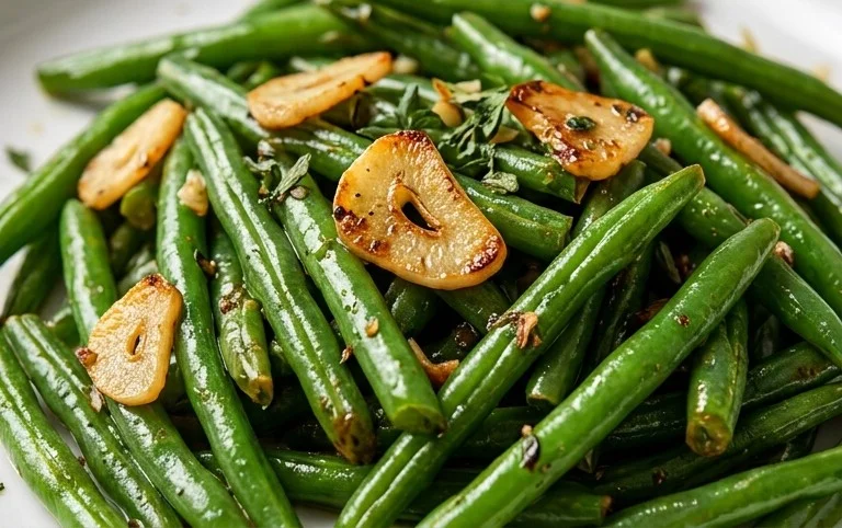 Sautéed Green Beans Recipe with Garlic