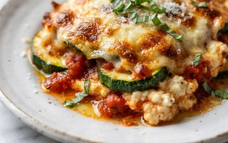 Three Cheese Zucchini Parmesan