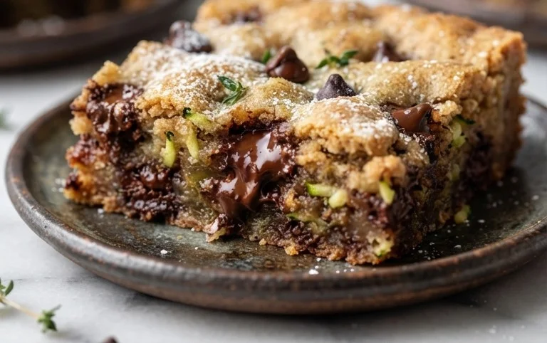 Chocolate Chip Zucchini Cookie Bars