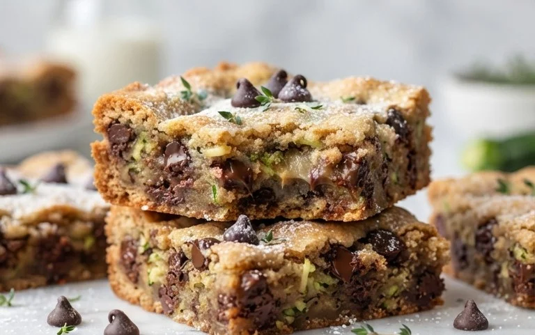 Chocolate Chip Zucchini Cookie Bars