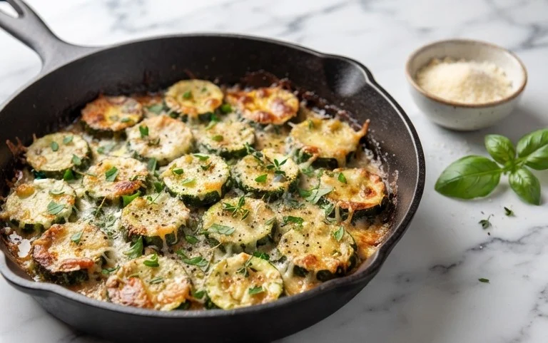 Oven Roasted Parmesan Zucchini